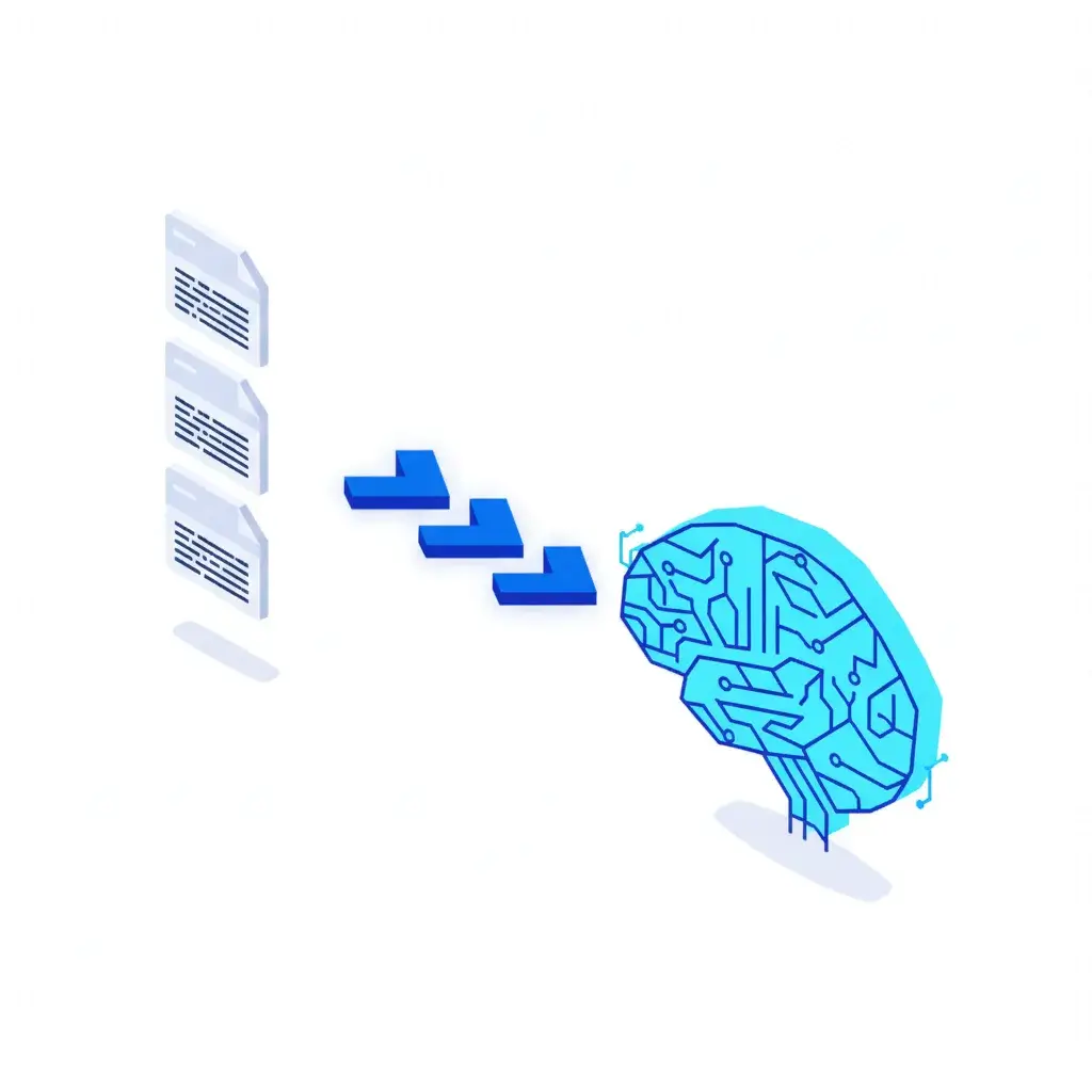 Researcher using YTVidHub interface to fuel an LLM with clean data